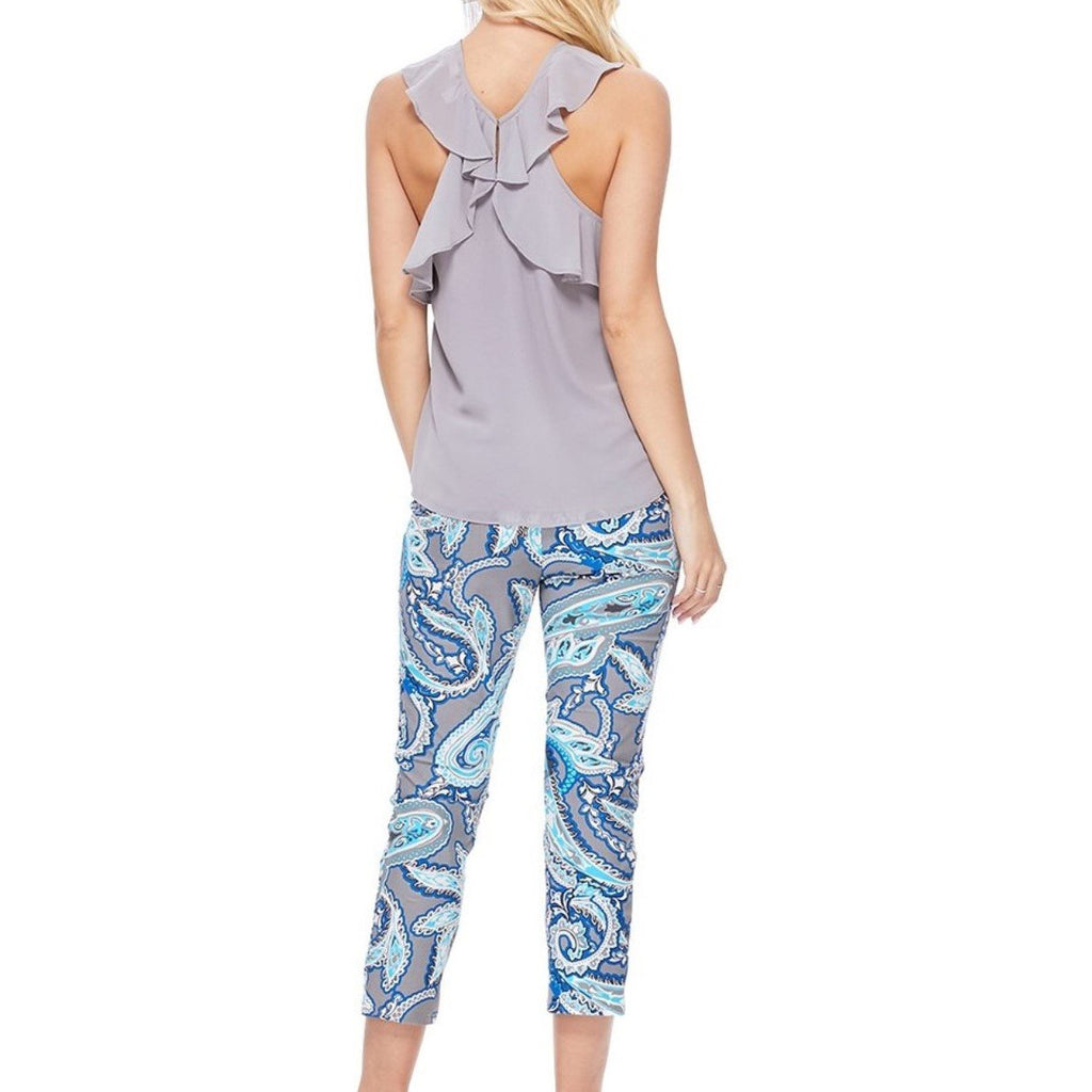 Eliza Paisley Cropped Palazzo Pant - BFF Here