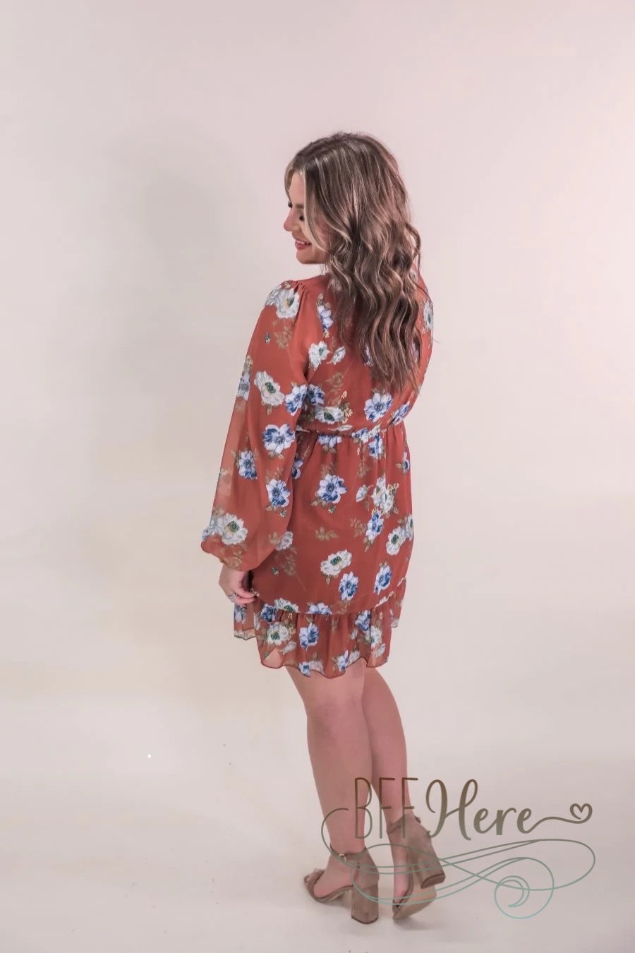 Annie Floral Wrap Dress - BFF Here