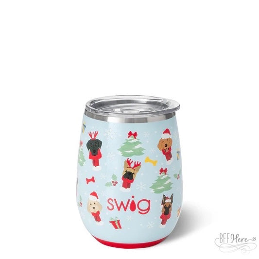 Santa Paws Stemless Wine Cup (14oz) by Swig Life - BFF Here