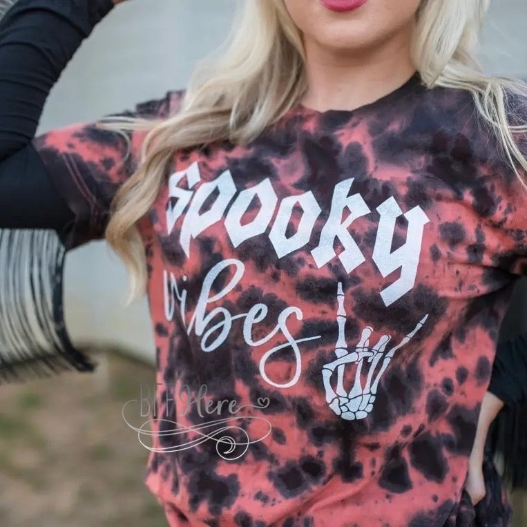 Spooky Vibes Tie Dye T-Shirt - BFF Here