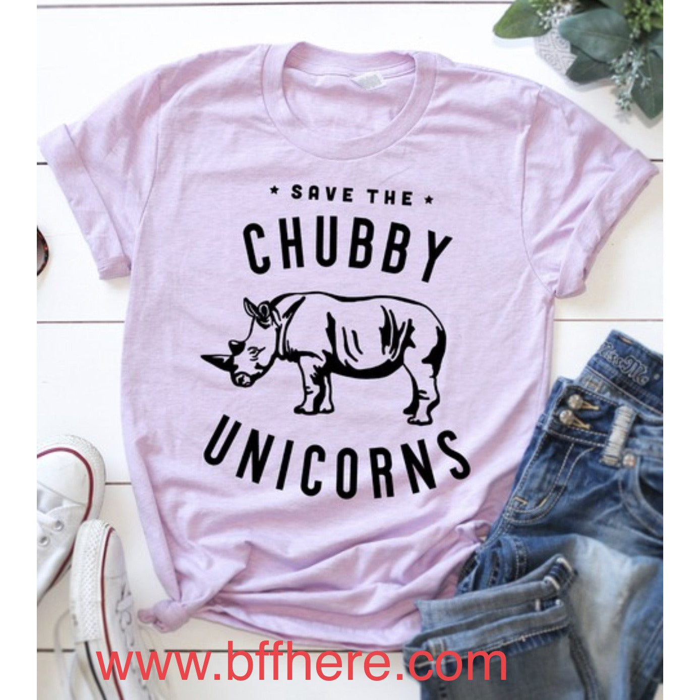 Save The Chubby Unicorns Graphic Tee - BFF Here