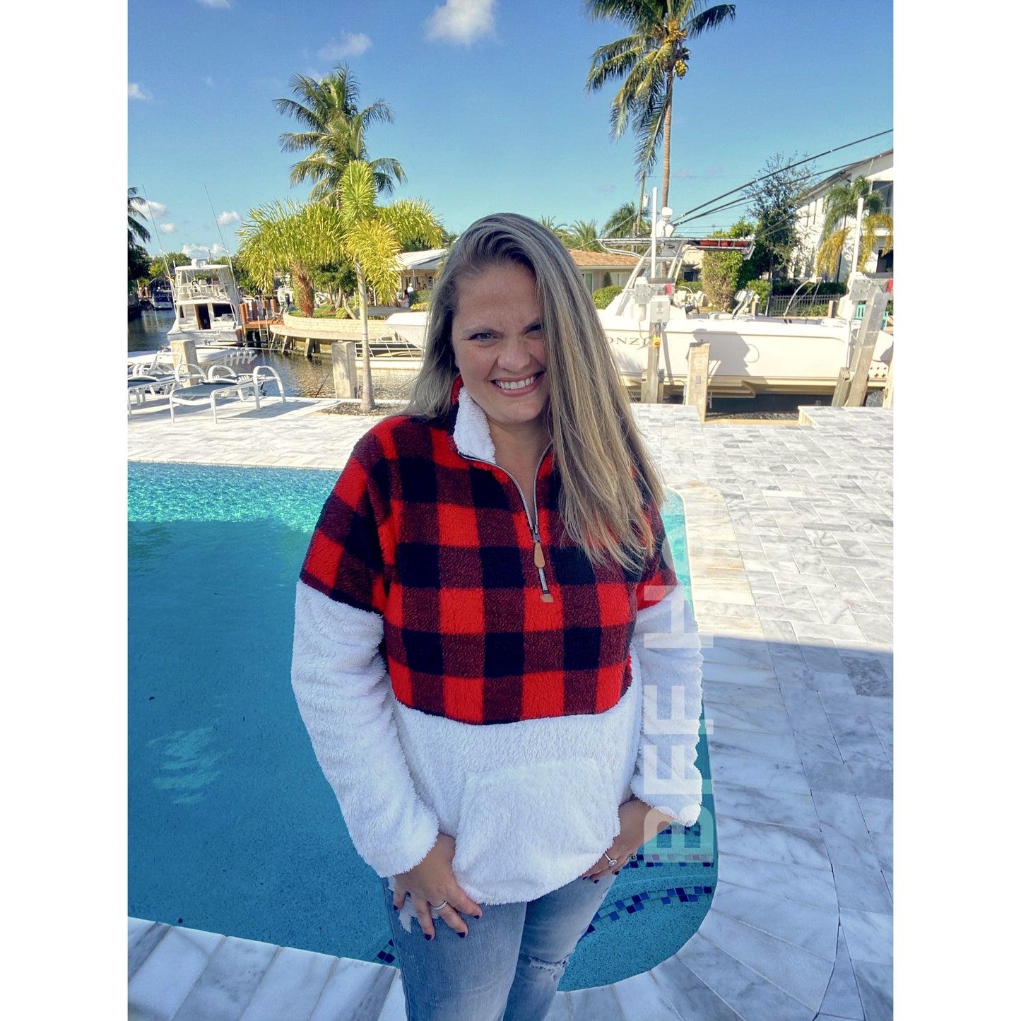 Bella Buffalo Plaid Kangaroo Pullover - BFF Here