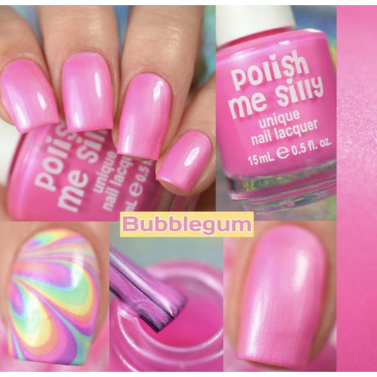 Bubble Gum -- Bright Lights Pink Polish - BFF Here