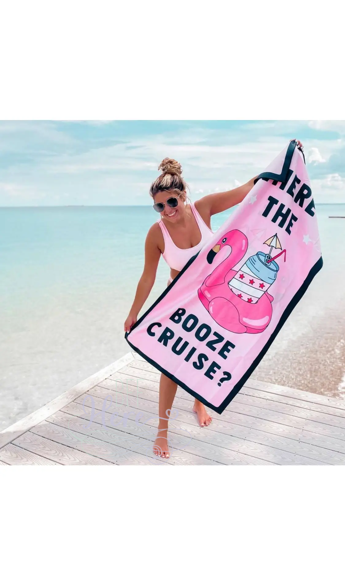 Quick Dry Beach Towel -- Where's The Booze - BFF Here