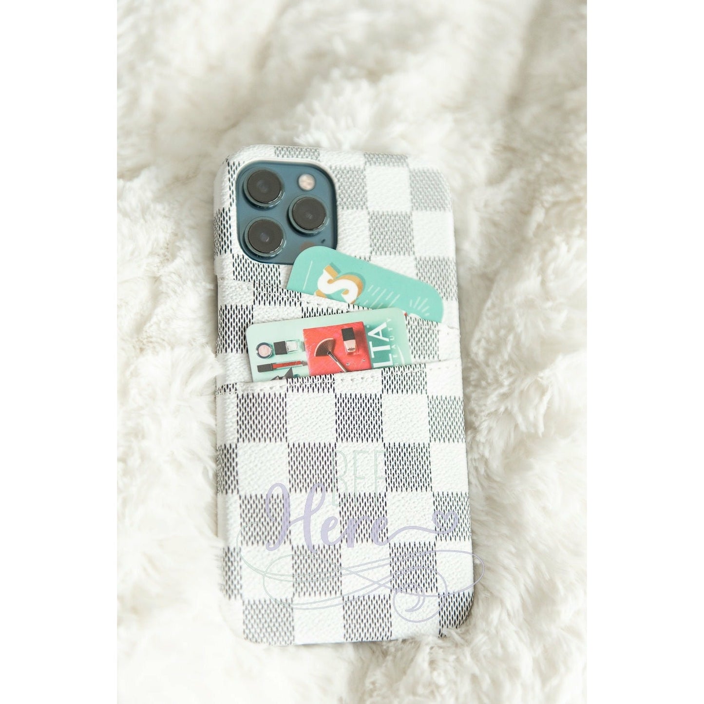 iPhone Checkered Wallet Case -- Choice of Color - BFF Here