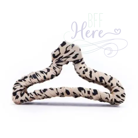 Satin Wrapped Claw Clip - Leopard - BFF Here
