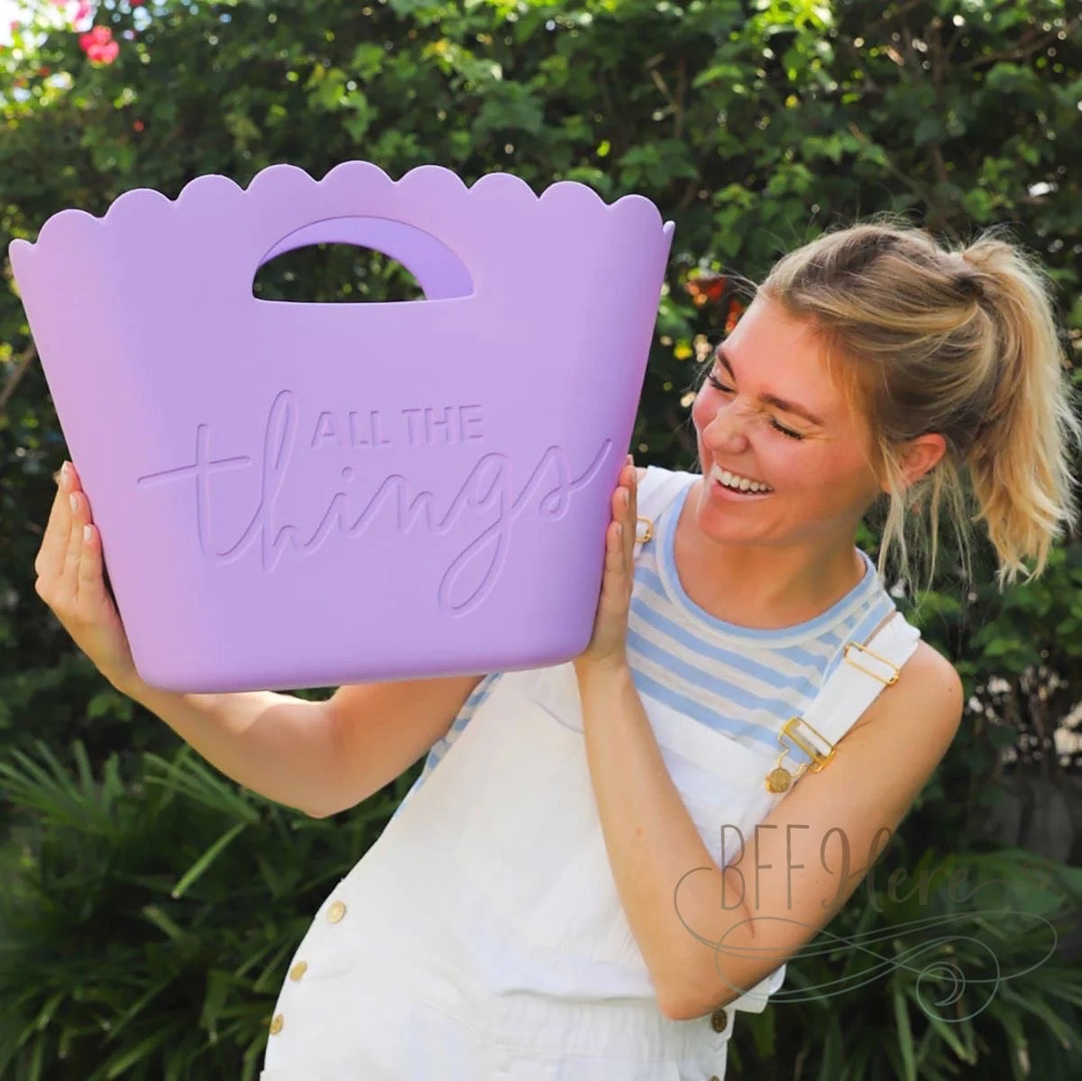 All The Things Lavender Jelly Tote by Packed Party - BFF Here