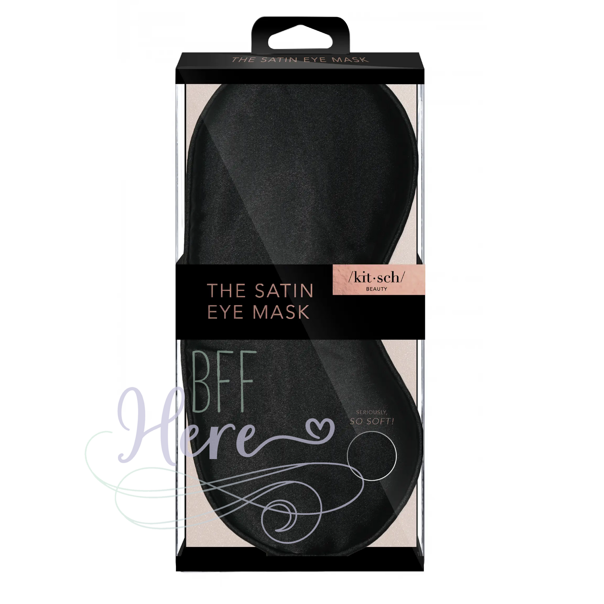 Satin Sleep Eye Mask - Black - BFF Here