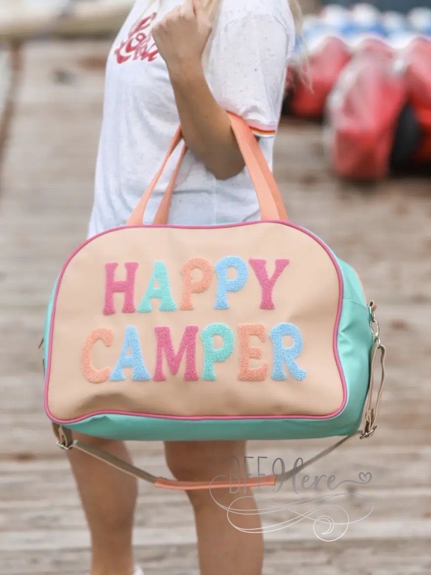 PREORDER— Duffle Bag  - Happy Camper - BFF Here