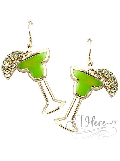 Margarita With Lime Earrings - BFF Here