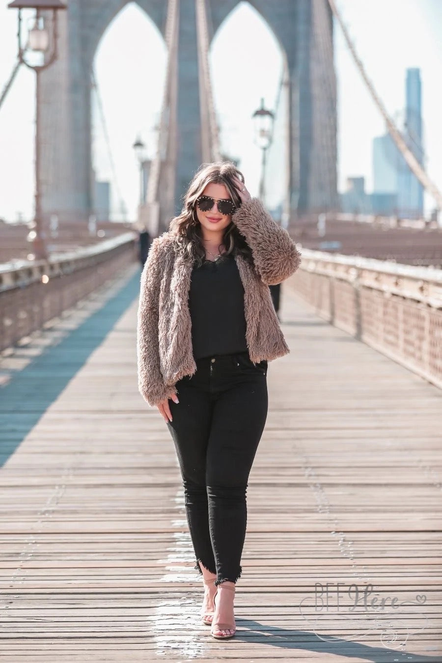 Milan Faux Fur Eyelash Jacket - BFF Here