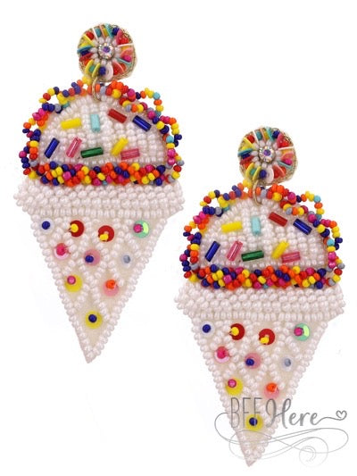 Vanilla Ice Cream Earrings - BFF Here