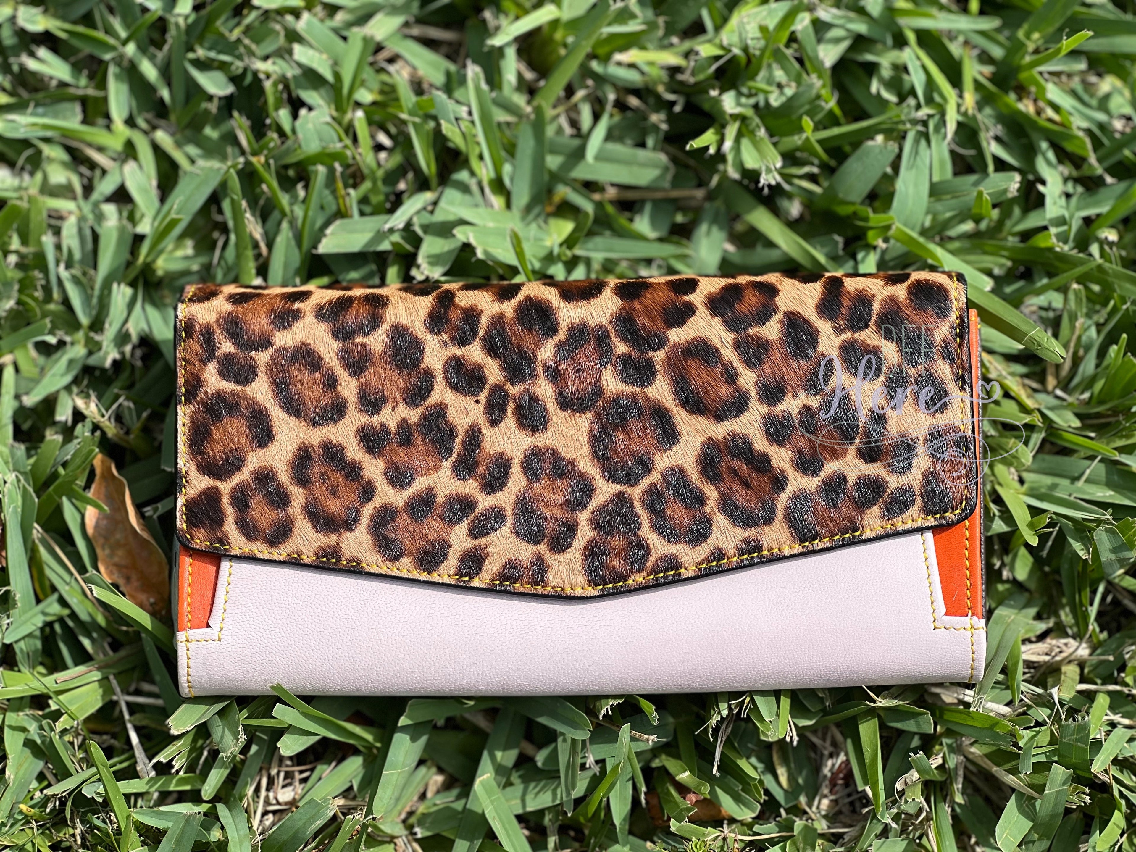 Tenille Leather and Hair on Hide Wallet - Choice of Color - BFF Here