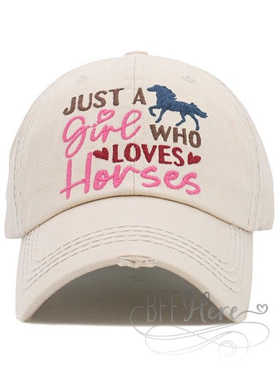 Just A Girl Who Loves Horses Hat - BFF Here