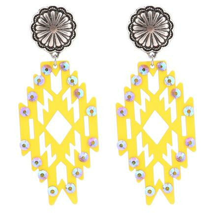 Geometric Dreams Earrings — Choice of Color - BFF Here