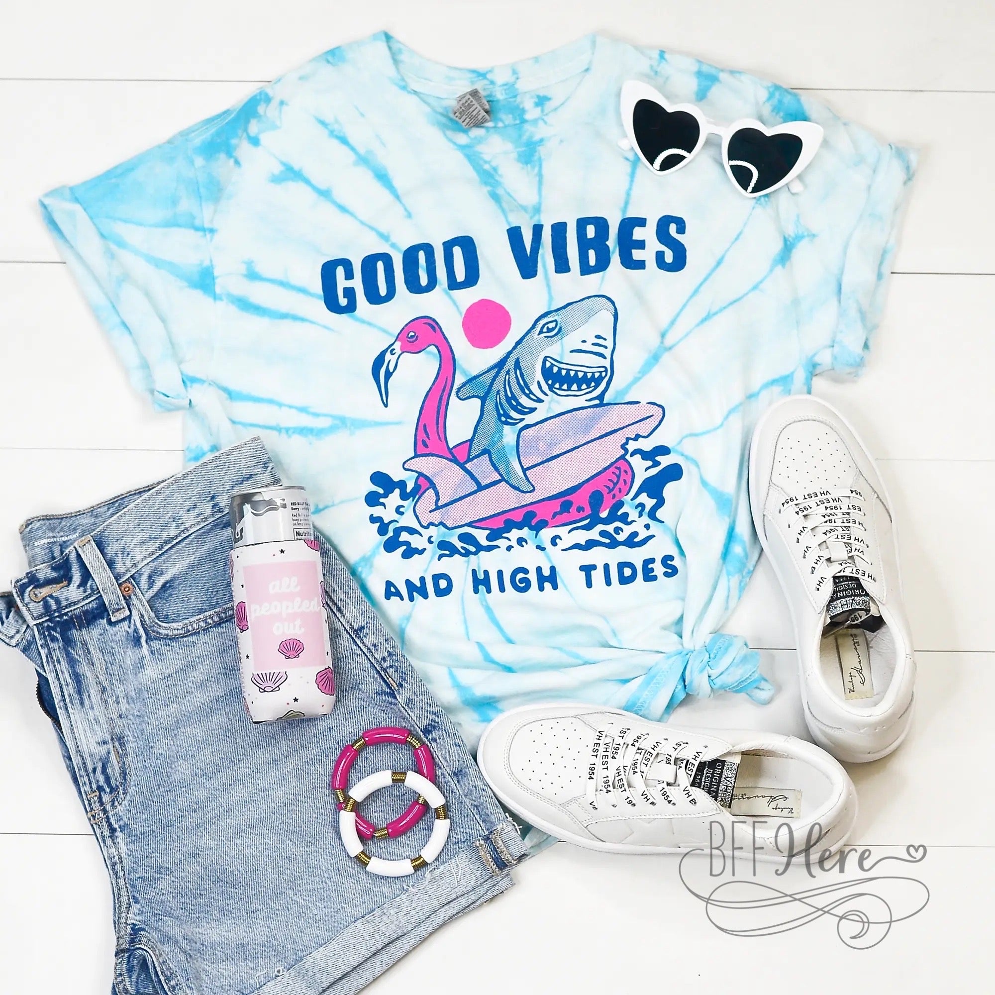 Good Vibes & High Tide Shirt - BFF Here