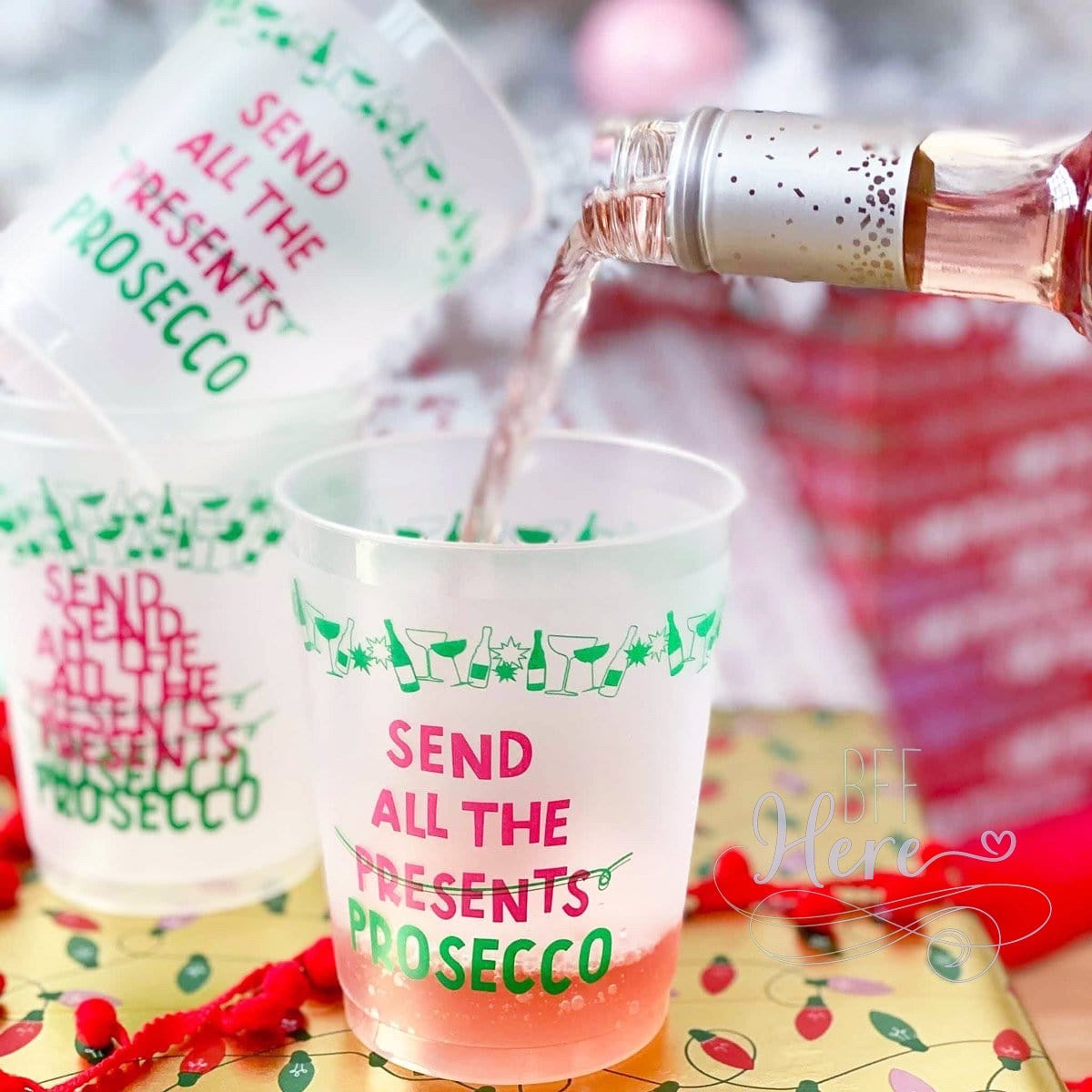 Send All the Prosecco Cupstack Set by Packed Party - BFF Here