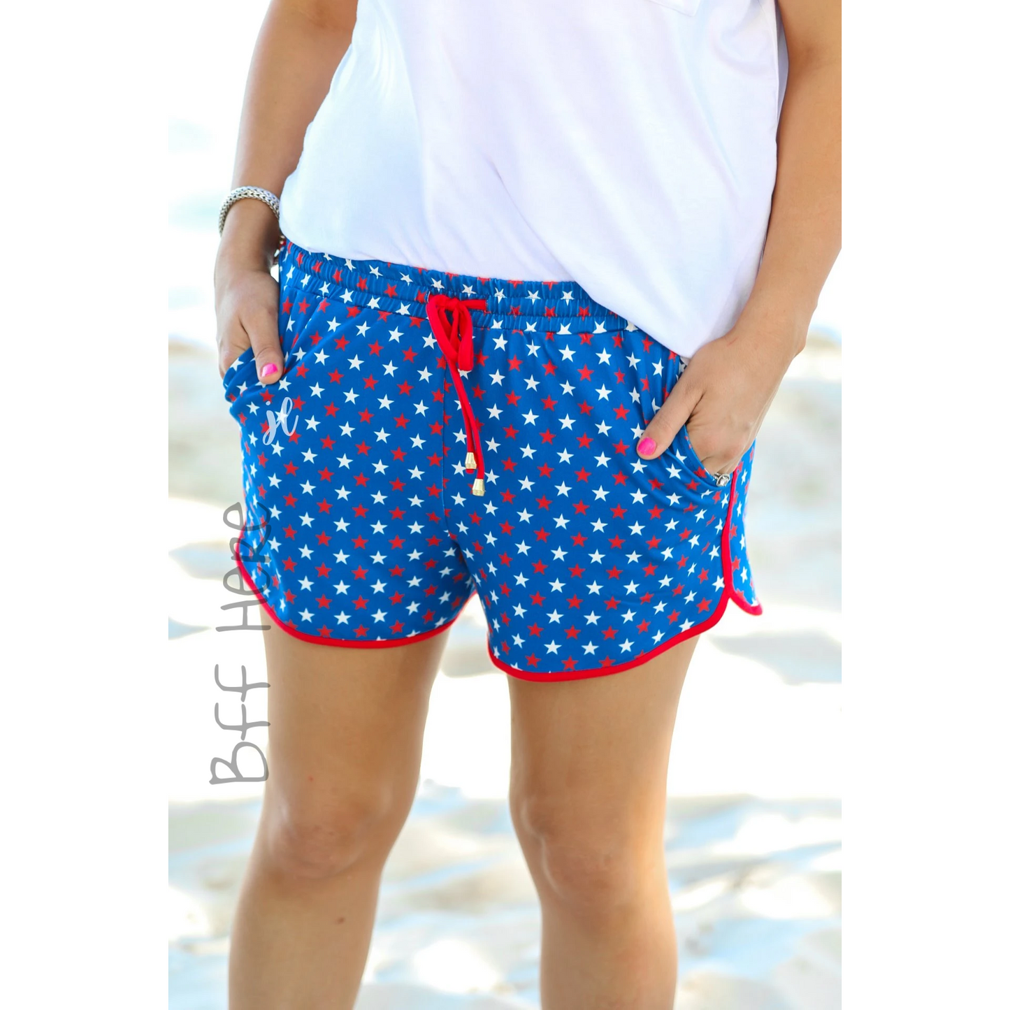 Star Spangled Everyday Shorts - BFF Here