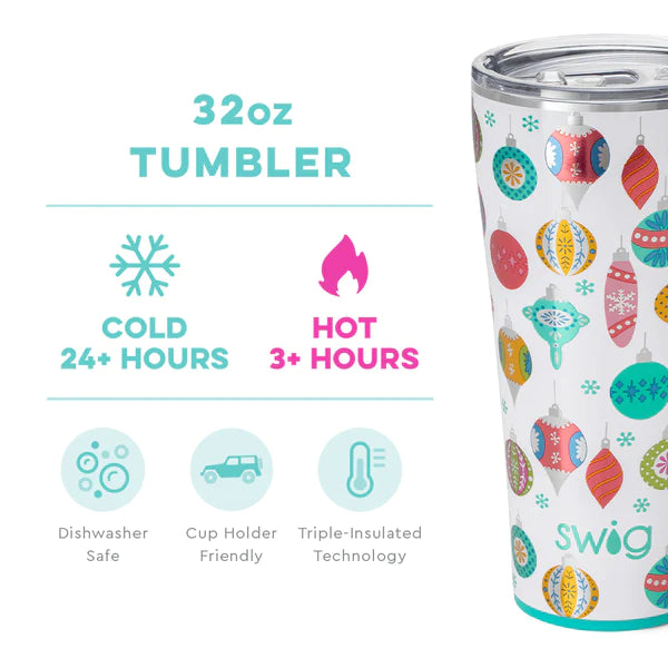 Tinsel Town Tumbler (32oz) by Swig Life - BFF Here