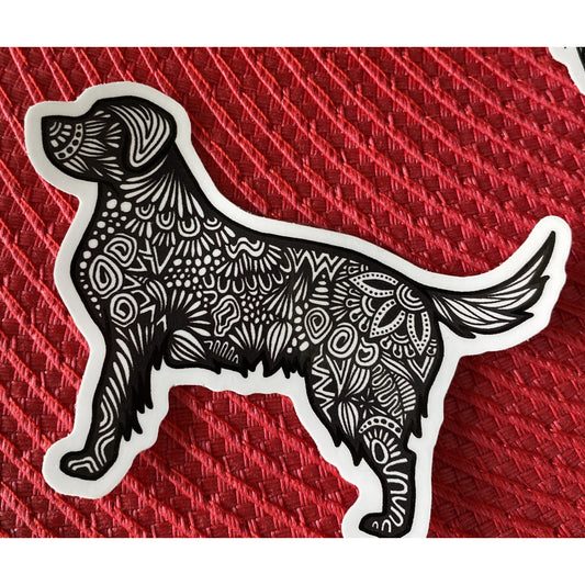 Black Lab Sticker - BFF Here