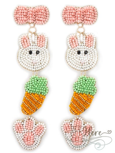 Easter Memories Seed Bead Earrings - BFF Here