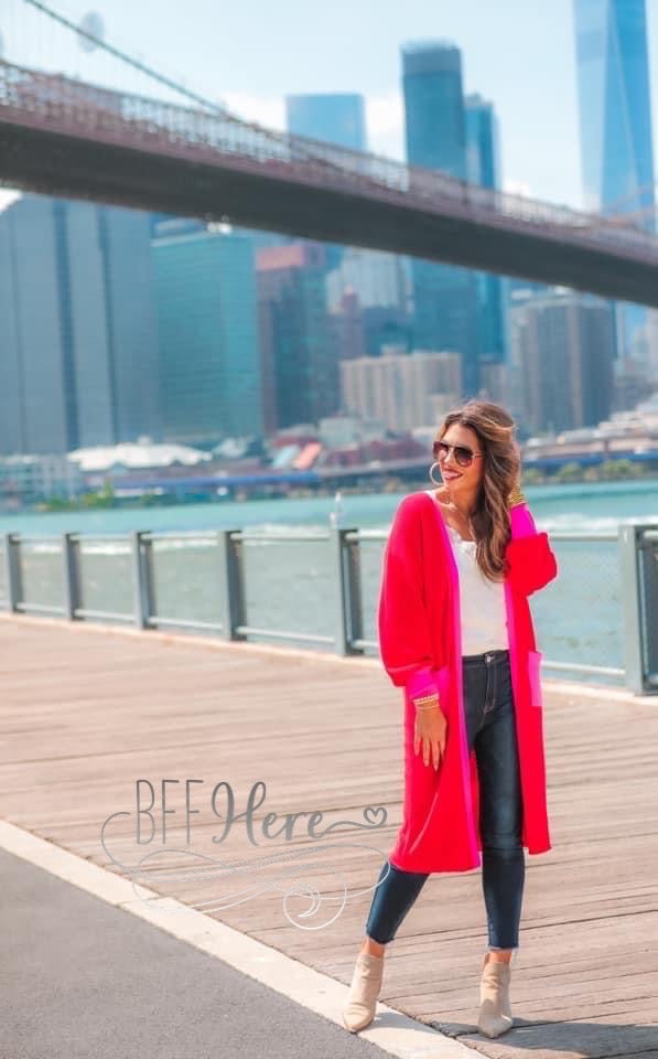 PREORDER-Sweet Talk Color Block Cardigan - BFF Here