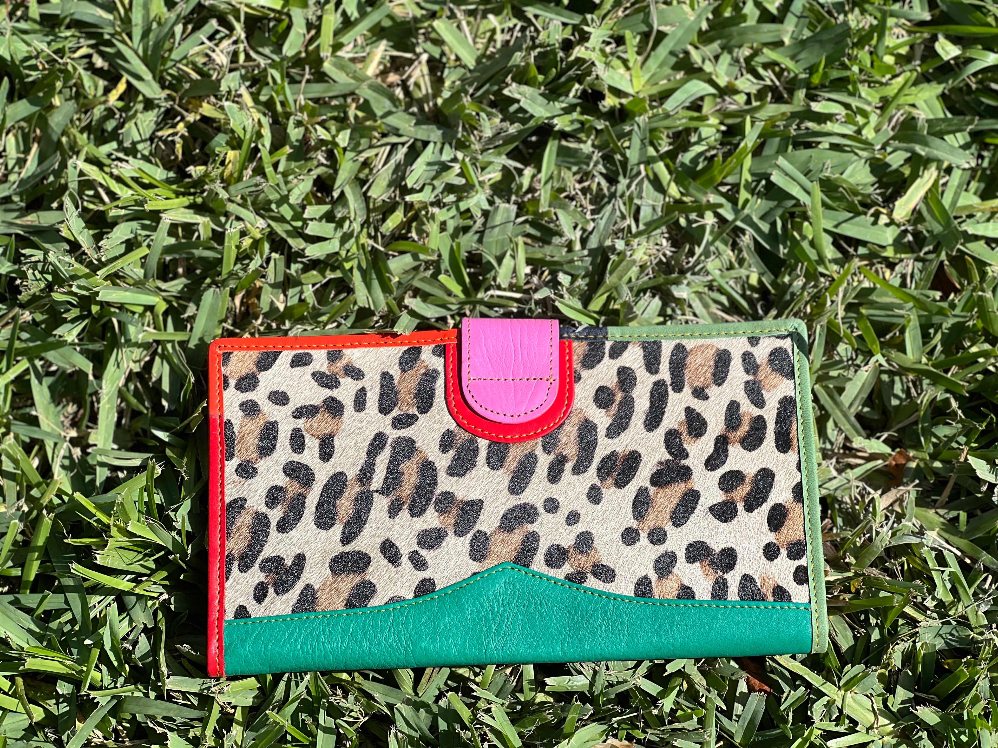 Nash Leather and Hair on Hide Wallet - Choice of Color - BFF Here