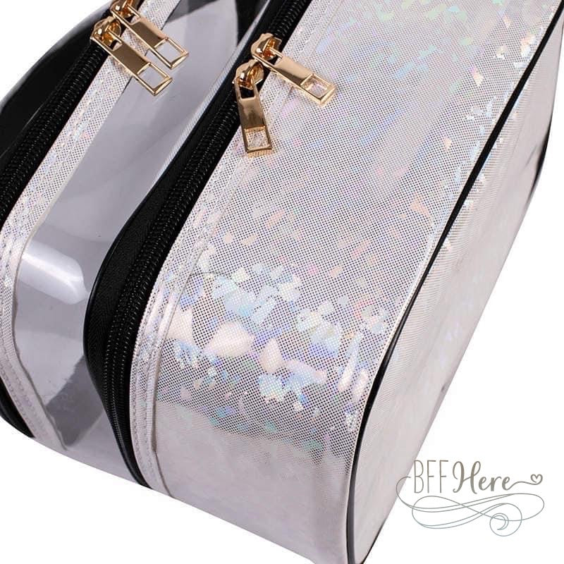 Cosmetic Bag — White Shimmer - BFF Here