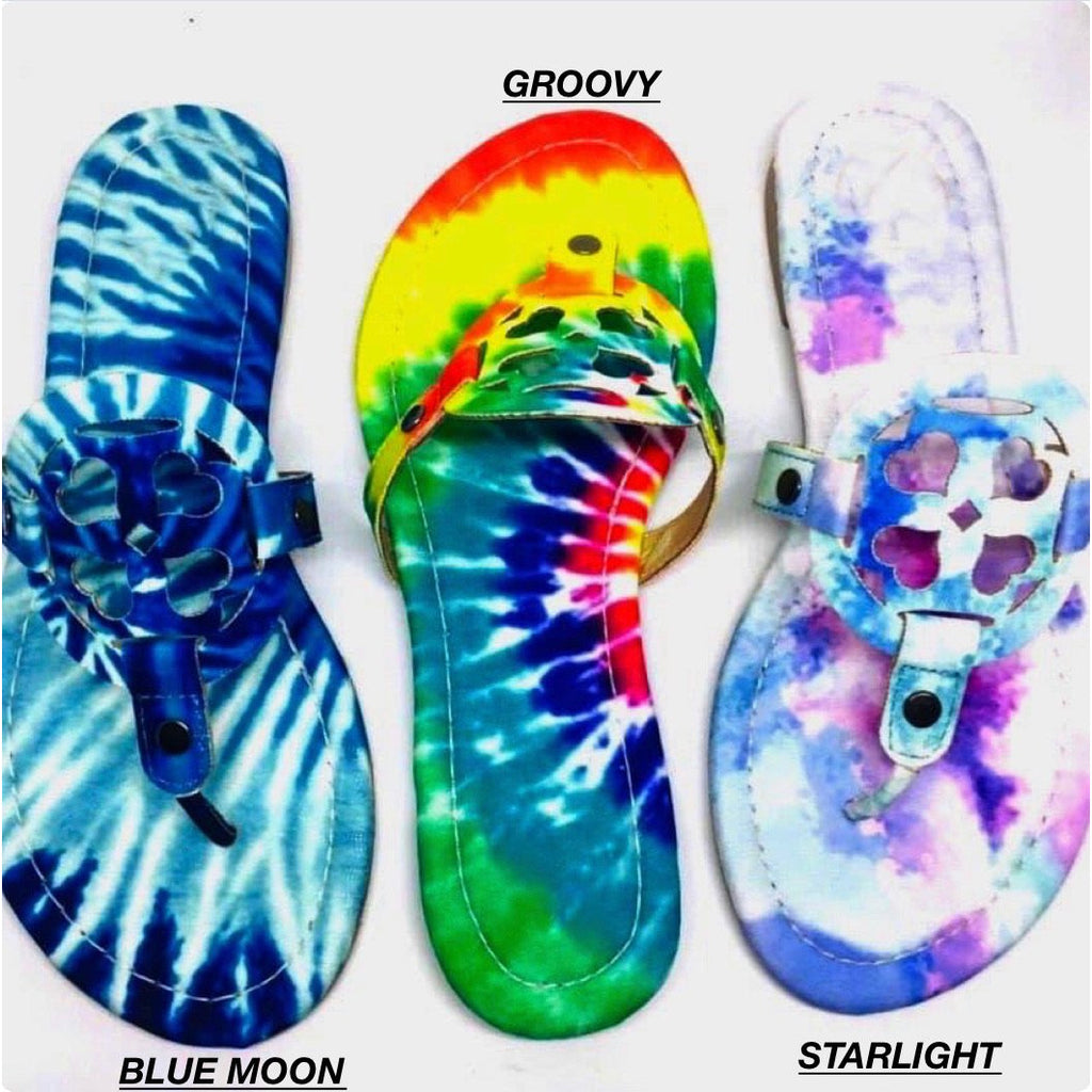Lulu Tie Dye Sandals -- Choice of Color - BFF Here
