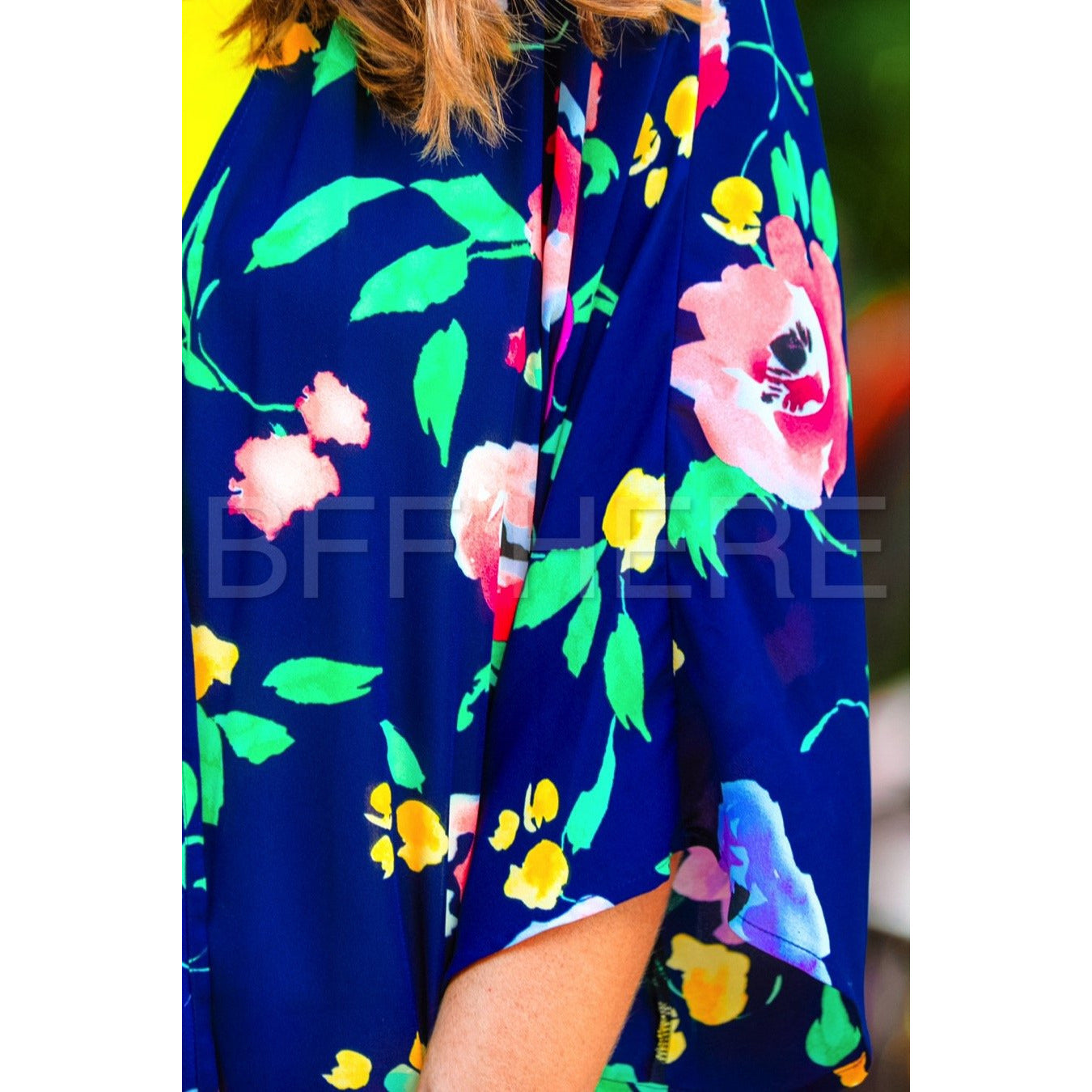 Dakota Floral Print Kimono -- Choice of Size - BFF Here