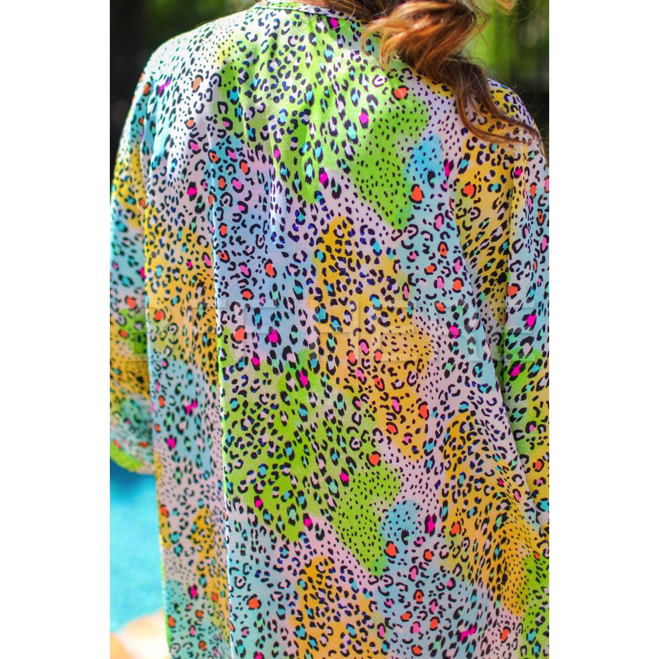 Chandler Colorful Leopard Print Kimono - BFF Here