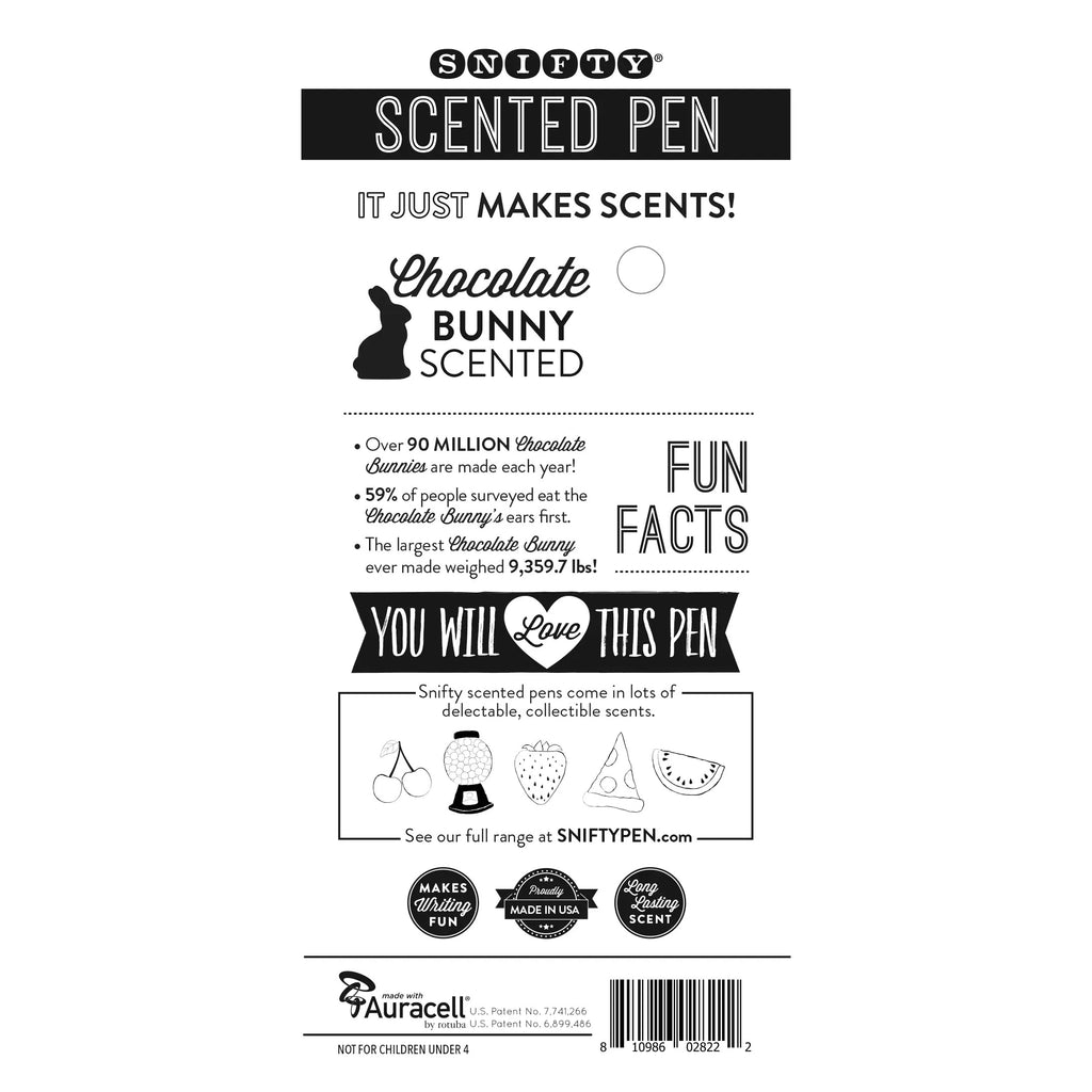 Chocolate Bunny Scented Pen by Snifty - BFF Here