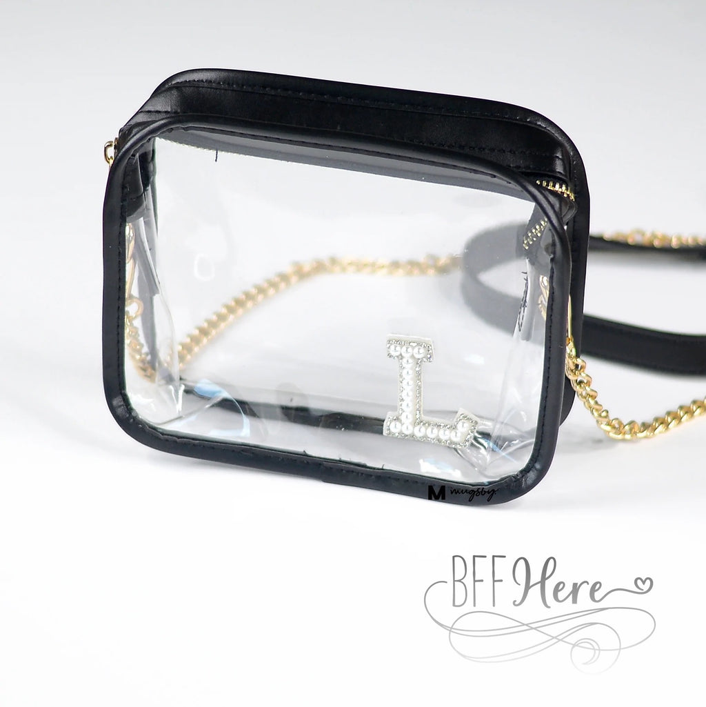 Stadium Black and Clear Crossbody - BFF Here