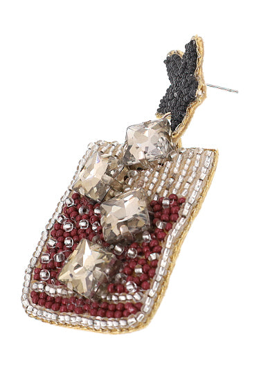 On The Rocks Seed Bead Earring - BFF Here