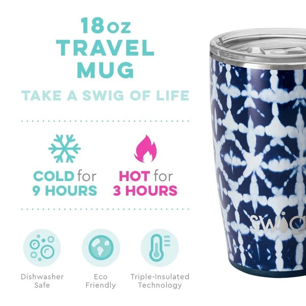 Indigo Isles Travel Mug (18oz) by Swig Life - BFF Here