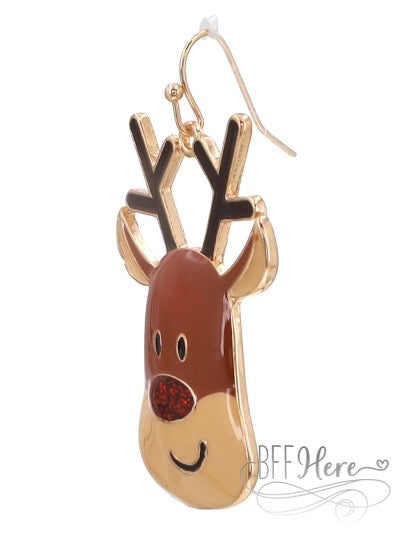 Cute Reindeer Earrings - BFF Here