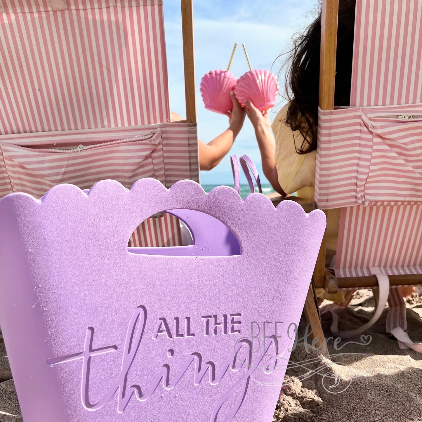 PREORDER— All The Things Lavender Jelly Tote by Packed Party - BFF Here