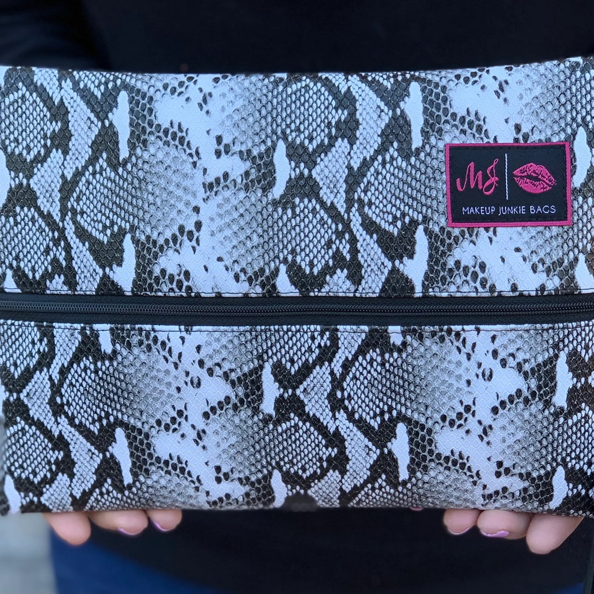 Black & White Viper by Makeup Junkie Bags - BFF Here