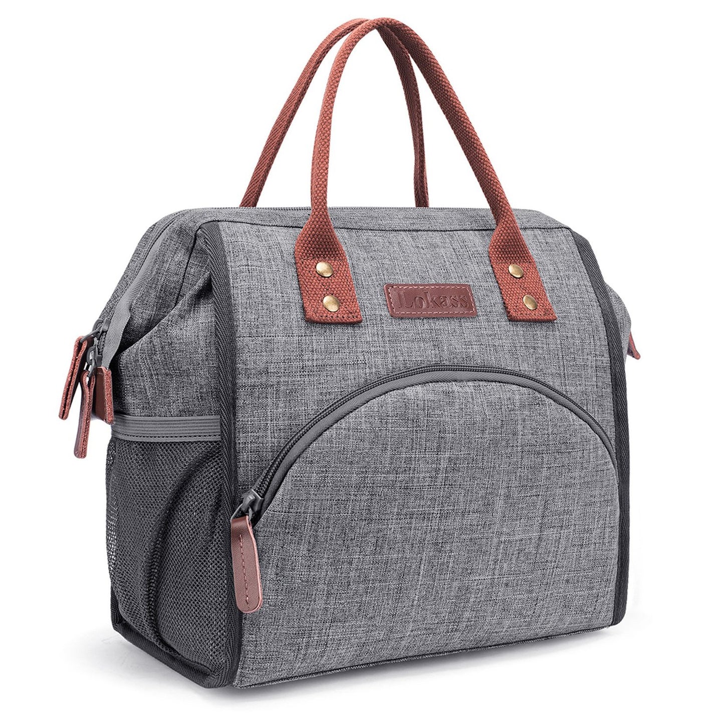 Trendy Cooler Lunchbox -- Luxe Gray - BFF Here