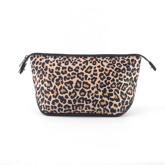 Neoprene Cosmetic Bag -- Leopard - BFF Here