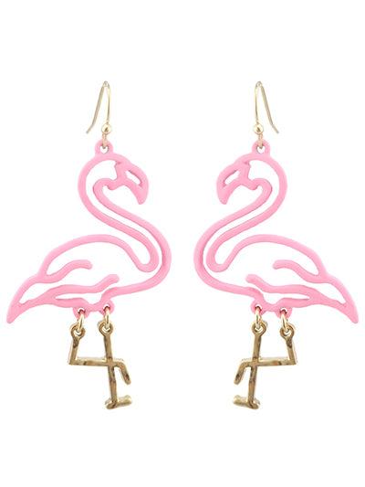 Pinkie The Flamingo Earrings - BFF Here