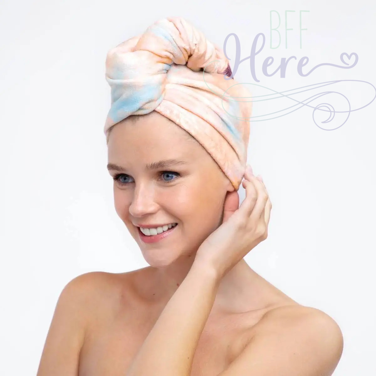 Quick Dry Hair Towel - Sunset Tie Dye - BFF Here