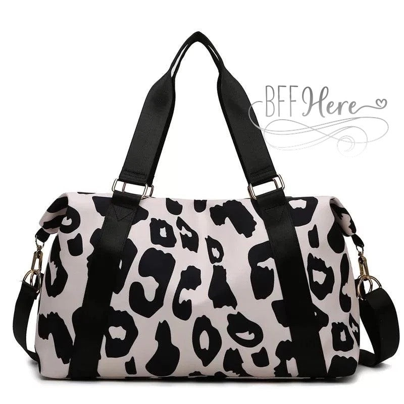 Let’s Go To Paris Leopard Weekender Bag — Choice Of Color - BFF Here