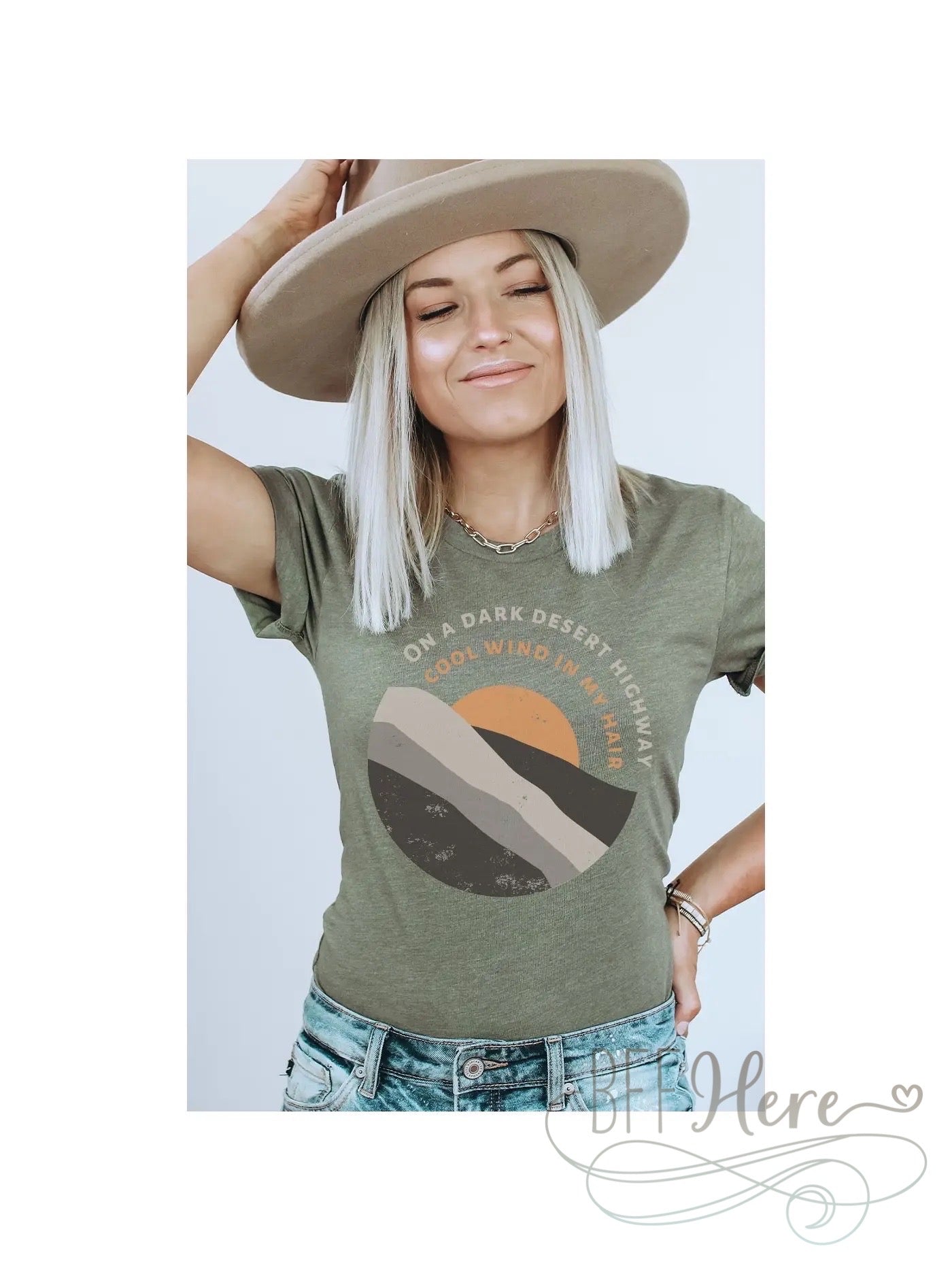 PREORDER—Retro Dark Desert Highway Tee - BFF Here