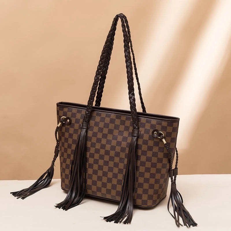 Lottie Checkered Bag -- Choice of Color - BFF Here