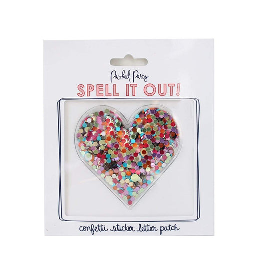 Confetti Heart Sticker by Packed Party - BFF Here