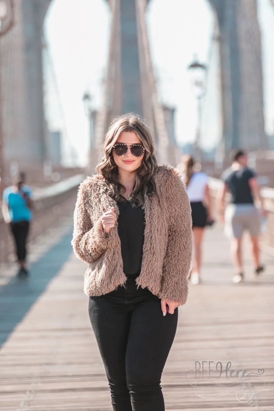 Milan Faux Fur Eyelash Jacket - BFF Here
