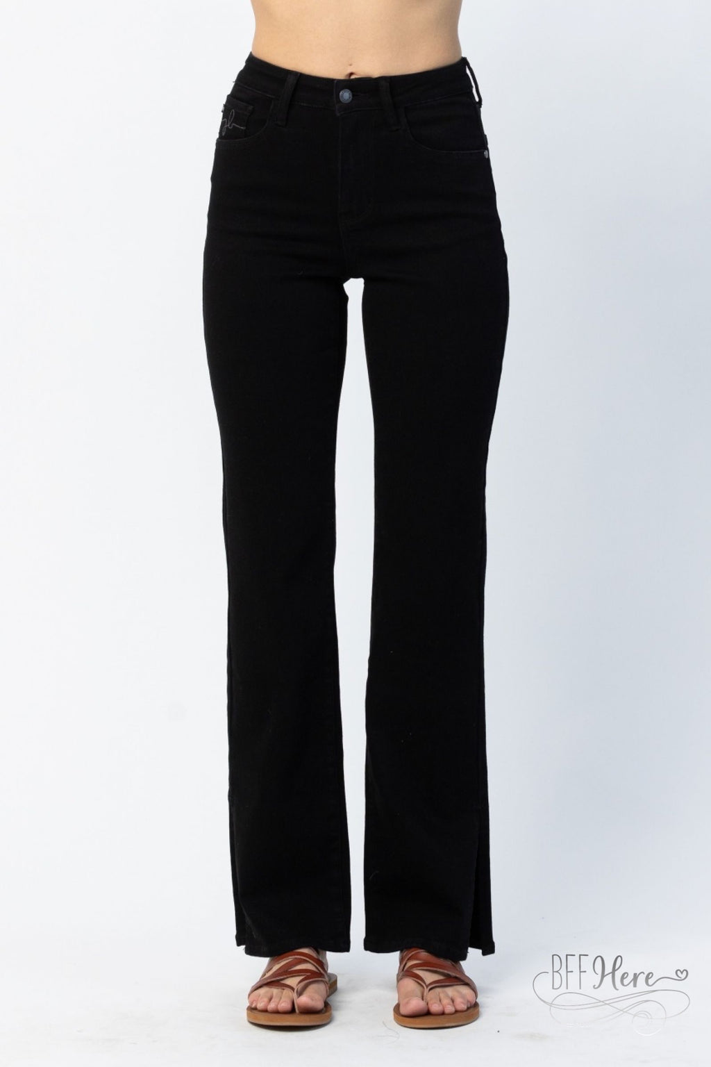 Lisette Black High Waisted Jeans by Judy Blue - BFF Here