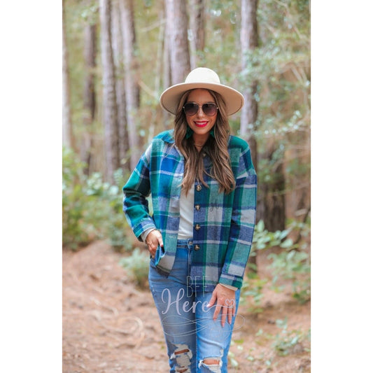 Madison Green Plaid Shacket - BFF Here