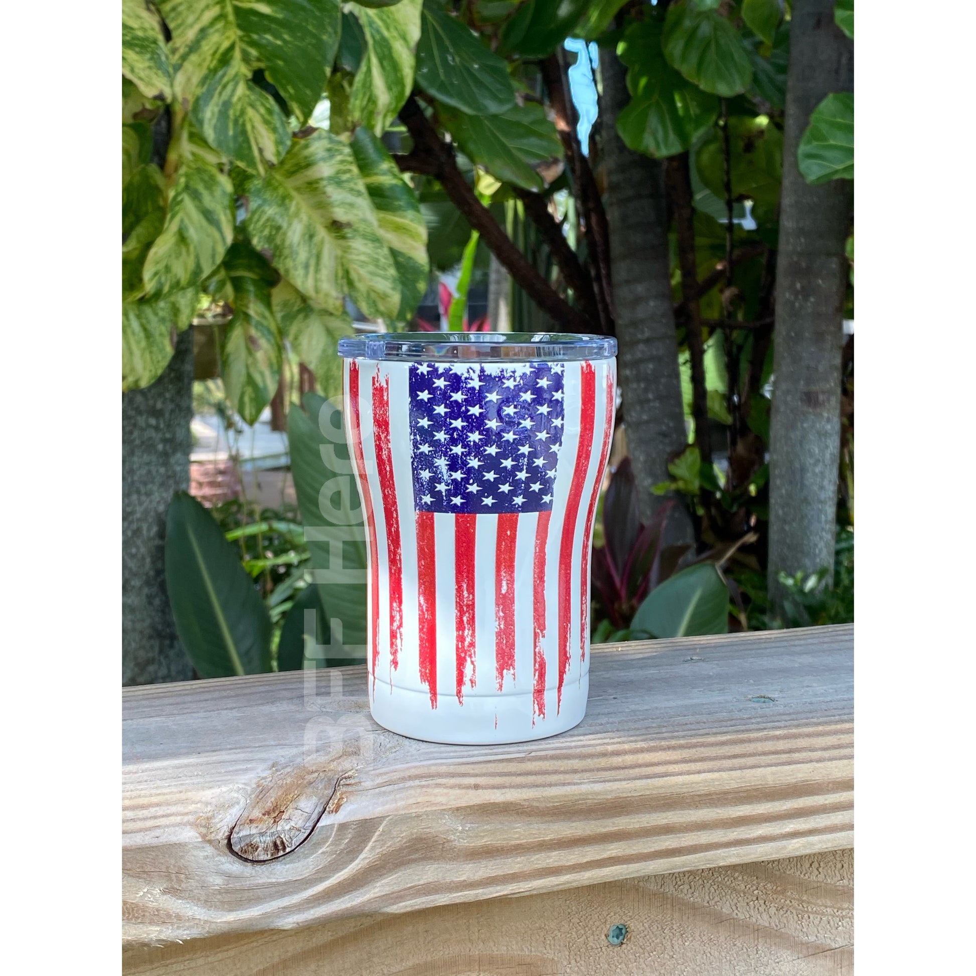 American Flag -- 12 oz. SIC Tumbler - BFF Here